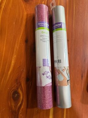 Cricket paper pink glitter & silver lot of 2 NWT